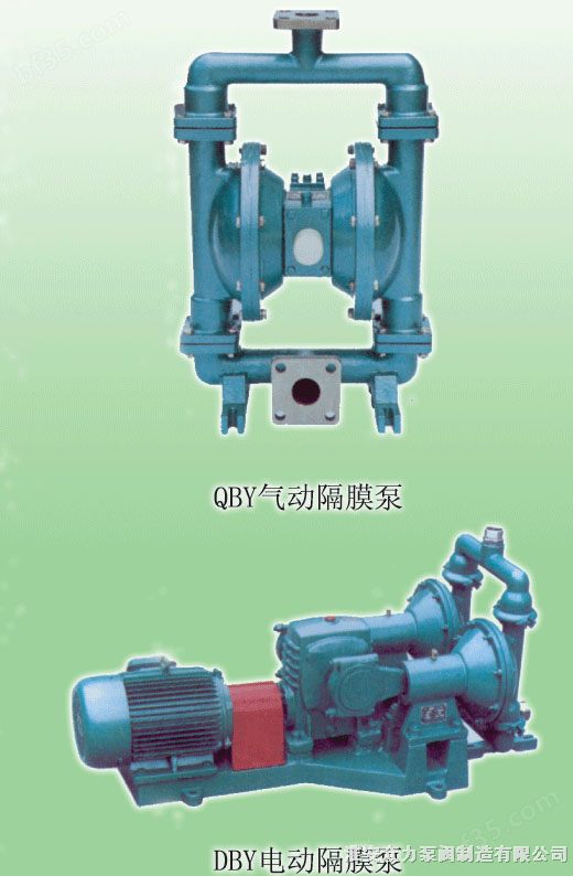 QBY气动隔膜泵、DBY电动隔膜泵