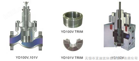 YD100V:多孔式控速阀